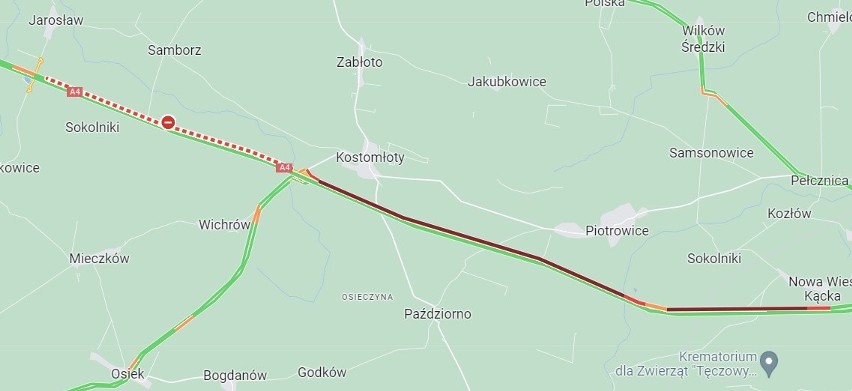 Autostrada A4 pod Wrocławiem zablokowana. Zderzyły się dwie ciężarówki!