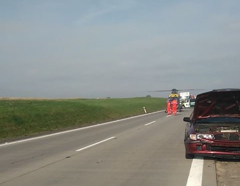 Wypadek 5 aut na autostradzie A4. Korek coraz większy