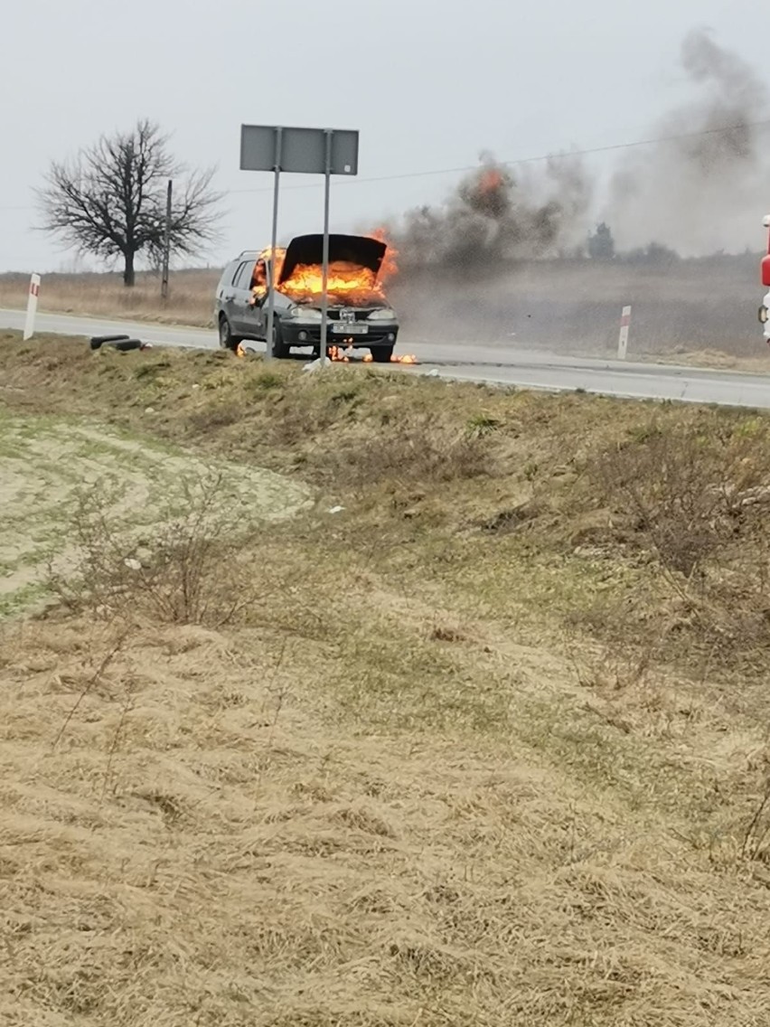 Na miejscu czwartkowego pożaru w miejscowości Wrzosówka w...