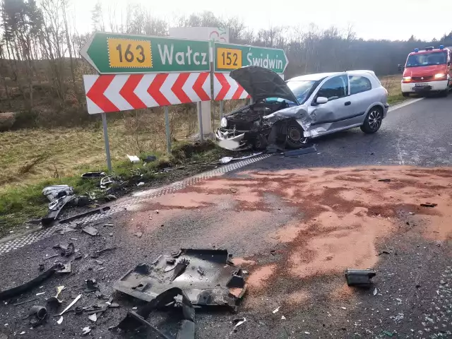 Do wypadku w miejscowości Przyrówko w gminie Połczyn-Zdrój doszło w niedzielę po południu