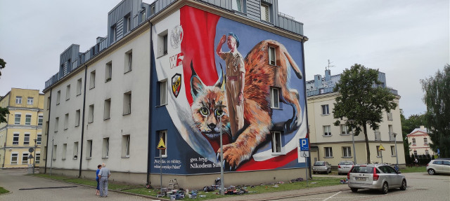 W Białymstoku powstał nowy mural. Poświęcony jest gen. bryg. Nikodemowi Sulikowi
