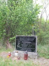 Nadleśnictwo Radomsko | Pomnik Plewińskich usytuowano przy leśniczówce Strzałków