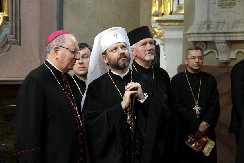 Zwierzchnik Ukraińskiego Kościoła Greckokatolickiego abp...