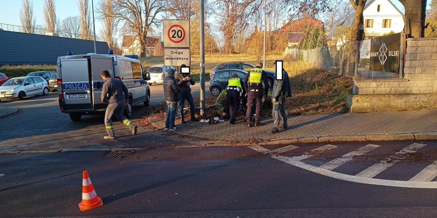 Potrącenie na ul. Madalińskiego. Rowerzysta trafił na...