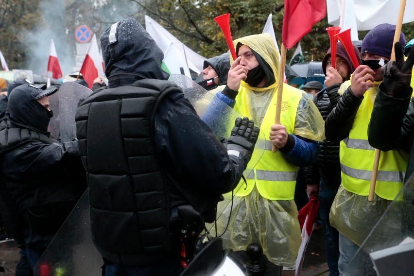 Tak wyglądał protest rolników 13 października 2020 w...