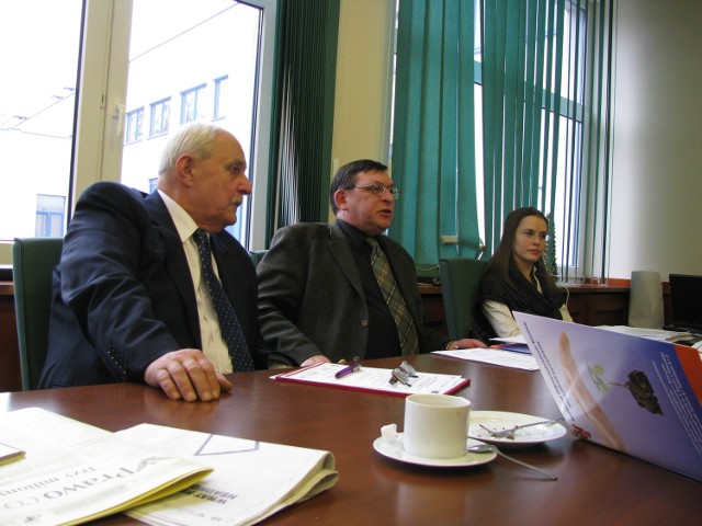 Zbigniew Lenart (z lewej), szef Izby Przedsiębiorców i Rzemieślników, przekonuje do etycznego biznesu