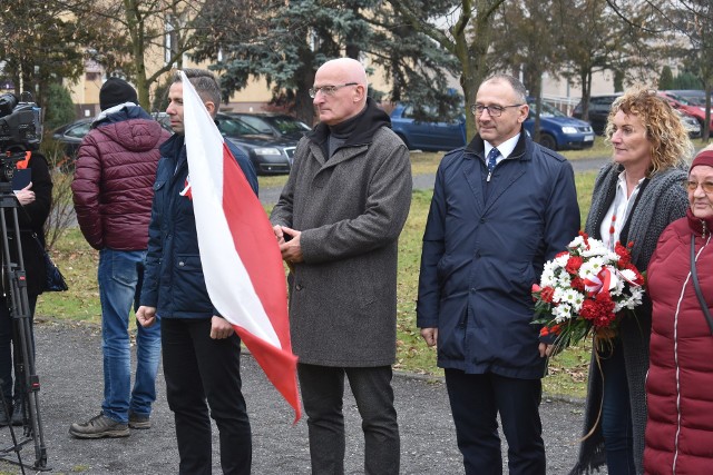 Wiec poparcia i solidarności dla funkcjonariuszy i funkcjonariuszek Straży Granicznej w Krośnie Odrzańskim.