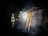 Dwie nocne interwencje strażaków w Toruniu. Pożar drewutni i wiaty śmietnikowej