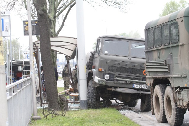 Jeden z wojskowych starów 266 uczestniczący w  wypadku