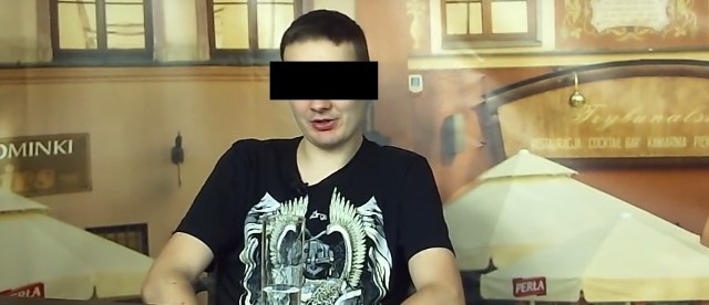 Piotr T. opowiadał o rzekomym napadzie w telewizji internetowej niezaleznylublin.pl.