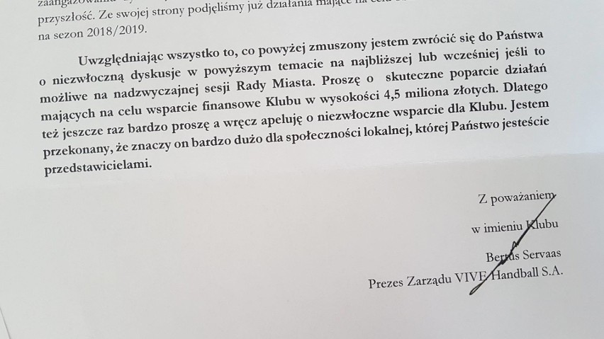 PGE VIVE Kielce prosi miasto o rekordową dotację. Mistrz Polski ma duże problemy finansowe [NOWE FAKTY]