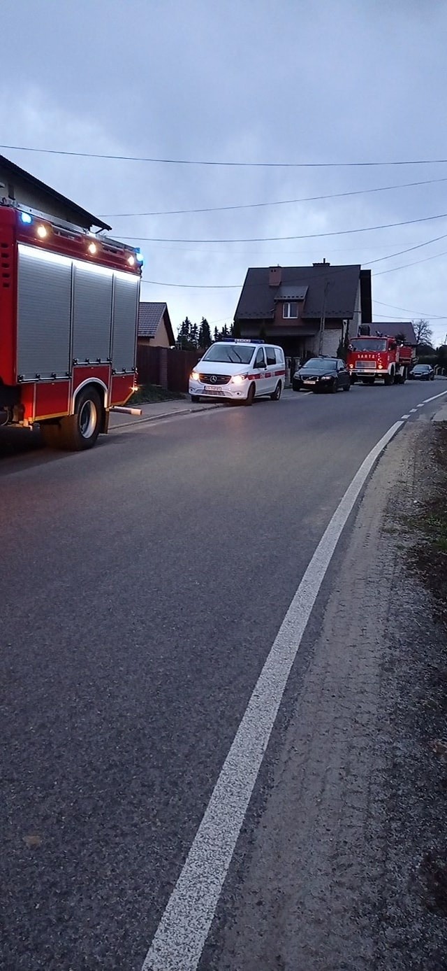 Akcja gaśnicza w Poniedziałek Wielkanocny w gminie Skała