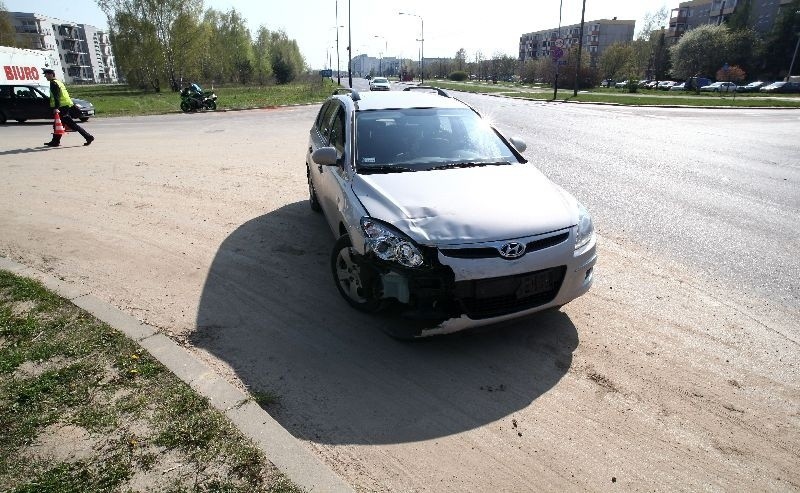 Wypadek motocyklisty na ulicy Hetmańskiej