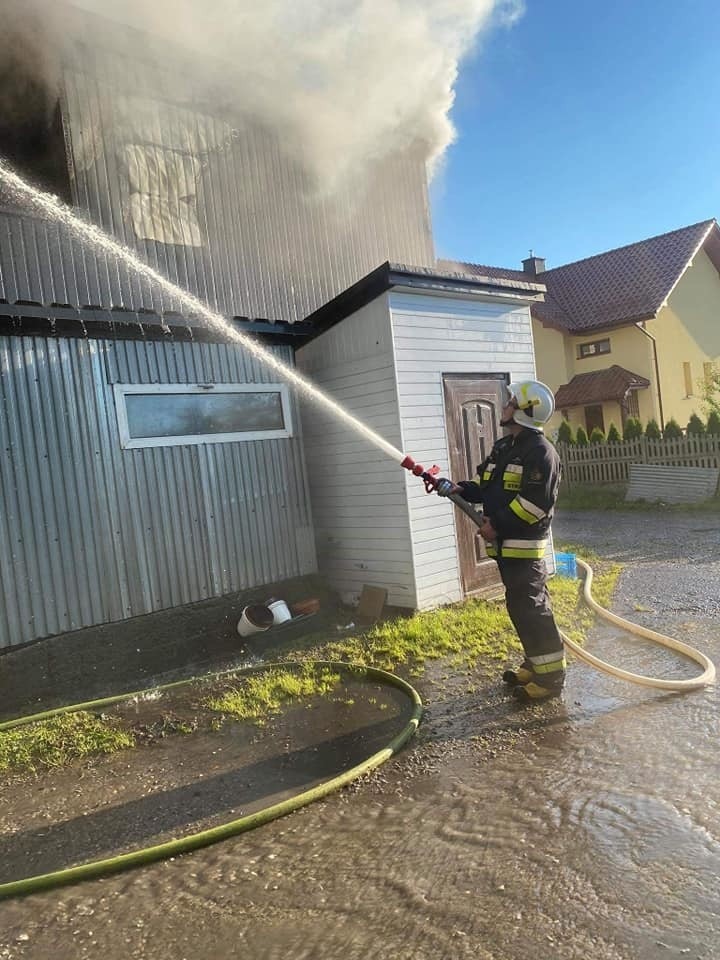 Pożar hotelu robotniczego w Pogorzycach. Pracownicy z Ukrainy nie trafili na bruk [ZDJĘCIA]