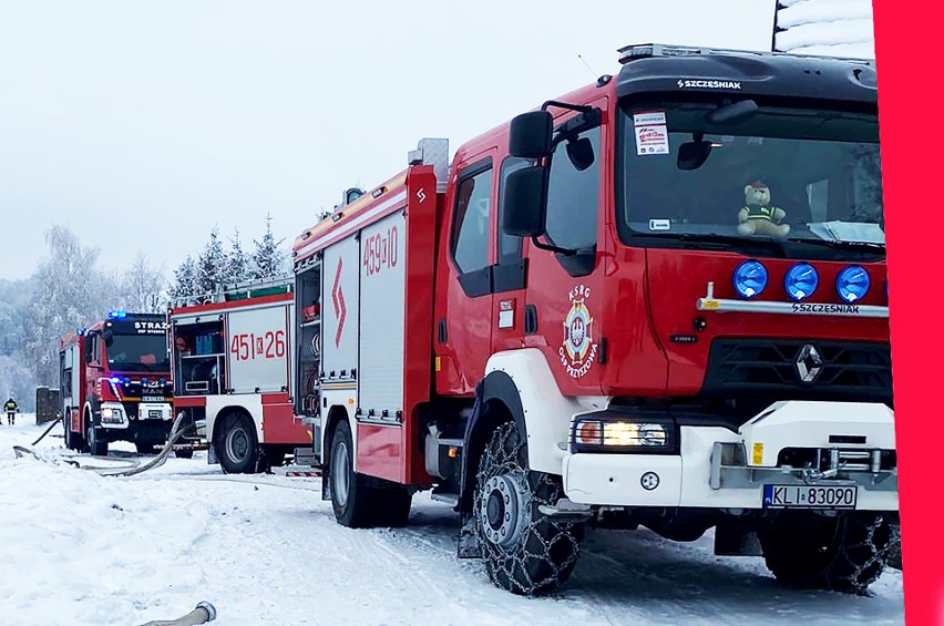 Kanina. Chcieli ogrzać pokoje. Omal nie spalili domu w Beskidzie Wyspowym [ZDJECIA]