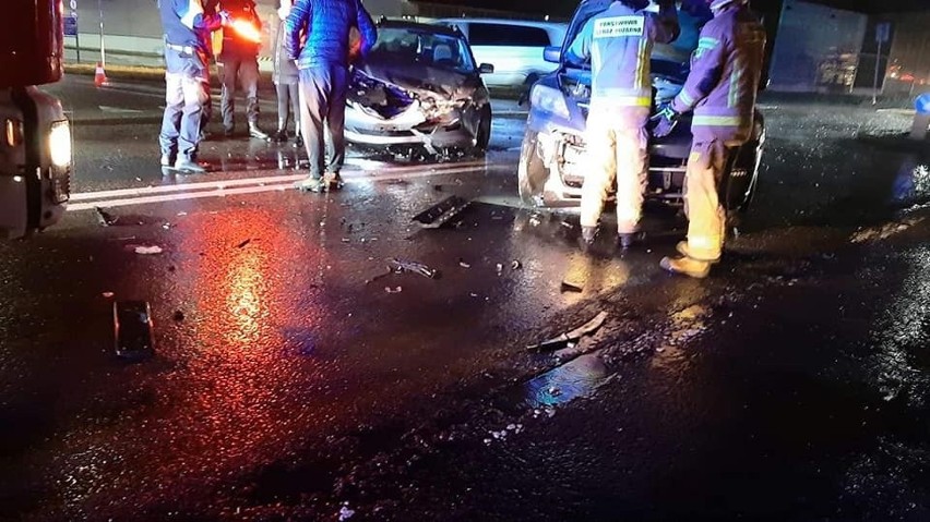 Wypadek na ulicy Stawisińskiego w Koszalinie.
