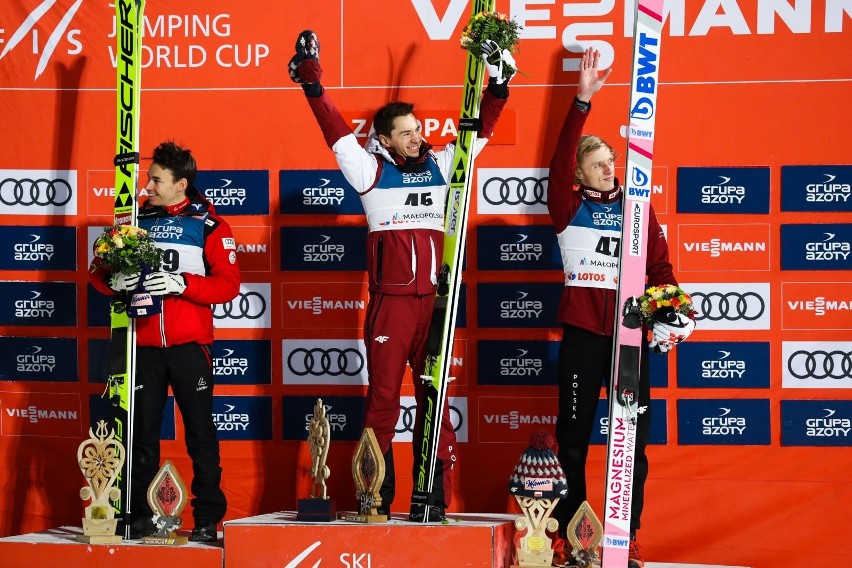 Kamil Stoch, Dawid Kubacki, Stefan Kraft.