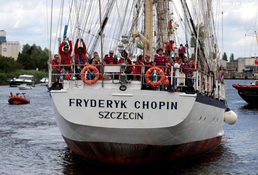 The Tall Ships Races: Gorące przywitanie Fryderyka Chopina z reprezentacją Szczecina [WIDEO]
