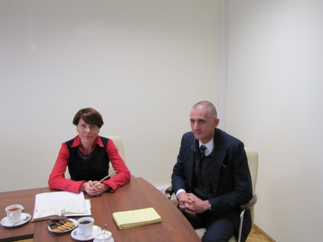 Enrico Mariotti z Advantech Polska podczas spotkania z burmistrz Nysy Jolantą Barską poinformował, ze w sierpniu firma rozpocznie budowę na terenie SSE.