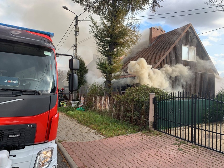 Pożar domu przy ul. Wiosny Ludów