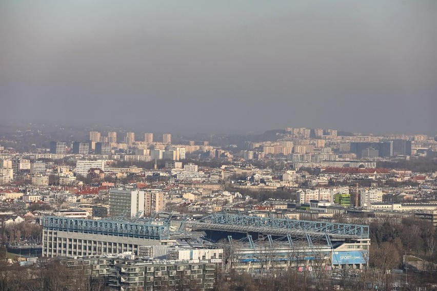 Smog w Krakowie i nad okolicznymi miejscowościami był dziś...