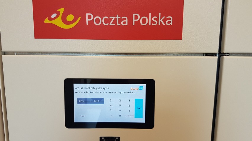 Tak wygląda pierwszy automat paczkowy Poczty Polskiej....