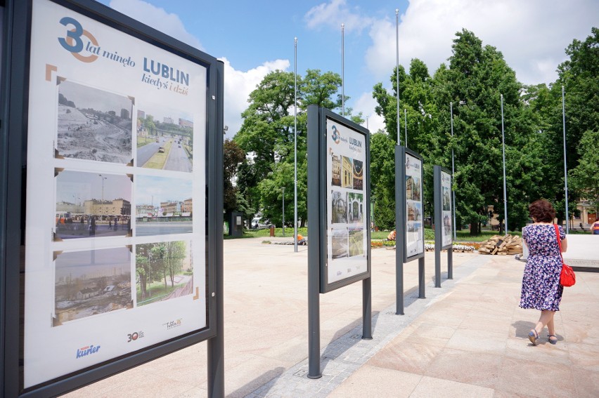 30 lat minęło. Lublin kiedyś i dziś - wystawa „Kuriera Lubelskiego" i Miasta Lublin stanęła na placu Litewskim