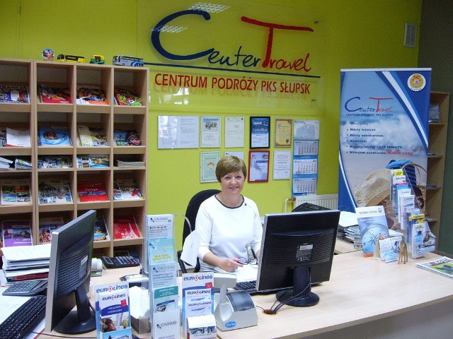 Grażyna Dąbek z Center Travel Centrum Podróży PKS Słupsk.