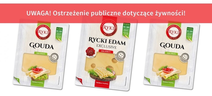 Wycofanie jednej partii sera żółtego Gouda w plastrach oraz...