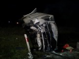 Katowice: Jeleń wbiegł na autostradę A4, uderzył w niego mercedes. Kierowca w szpitalu [ZDJĘCIA +18]