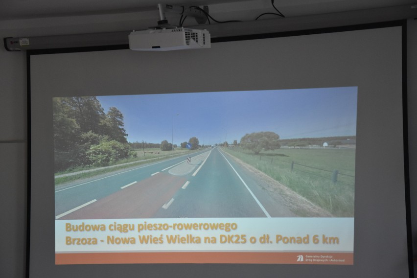 Ważna inwestycja na DK nr 25. Brzozę i Nową Wieś Wielką połączy ścieżka pieszo-rowerowa