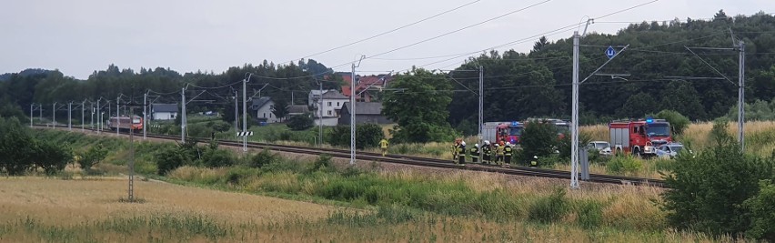 Wypadek śmiertelny na torach kolejowych, na trasie...