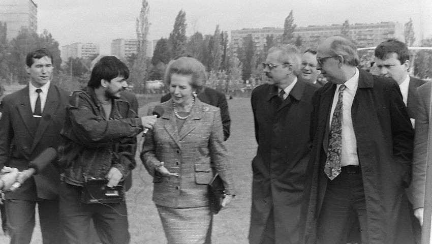 Margaret Thatcher w Łodzi.