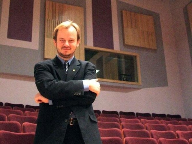 Marcin Nałęcz-Niesiołowski jeszcze jako dyrektor Opery i Filharmonii Podlaskiej