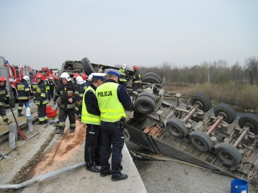 Wypadek na DK81 w Wiślicy