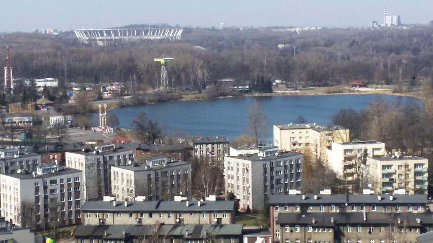 Katowice z dachu biurowca Silesia Business Park