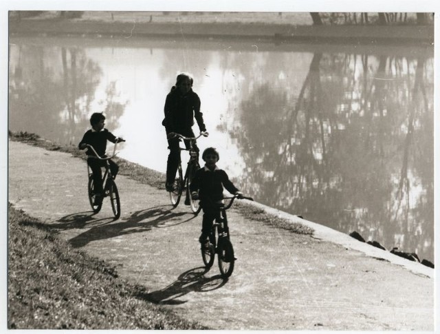 Trasa rowerowa nad Brdą (brom sepiowany 1979)