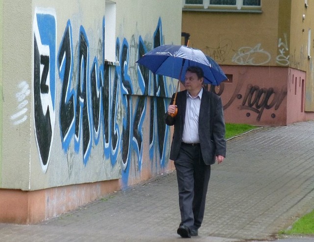 Michał Jaśtak przekonuje, że w okresie badanym przez policję wzrosła liczba ścian pomalowanych przez grafficiarzy.