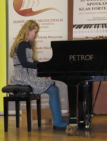 Anna Magnuszewska, trzecie miejsce w Ogólnopolskim Konkursie "XI Włocławskie Spotkania Klas Fortepianu