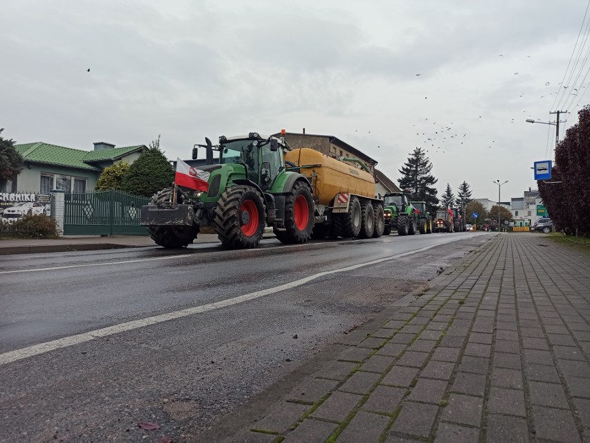 Rolnicy protestują m.in. w powiecie tucholskim