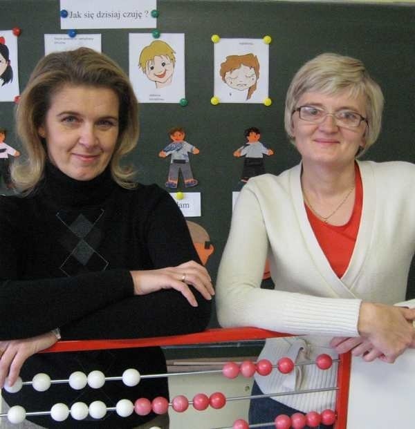 MARIOLA ZIN (z lewej) i IWONA SZCZECINA Uczą w klasach I-III w Zespole Edukacyjnym. Lubią dobrą książkę i muzykę lat 80. 