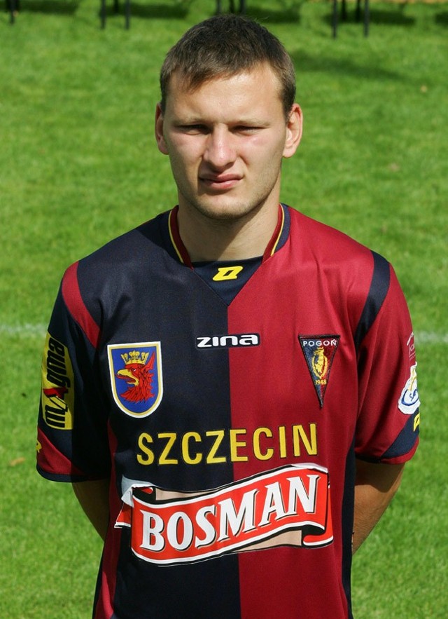 Marcin Woźniak, piłkarz Olimpii Grudziądz.