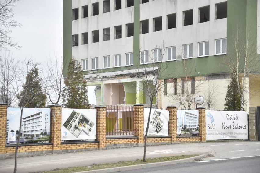 Tak 9 marca wyglądał plac budowy osiedla Nowe Żakowice przy...