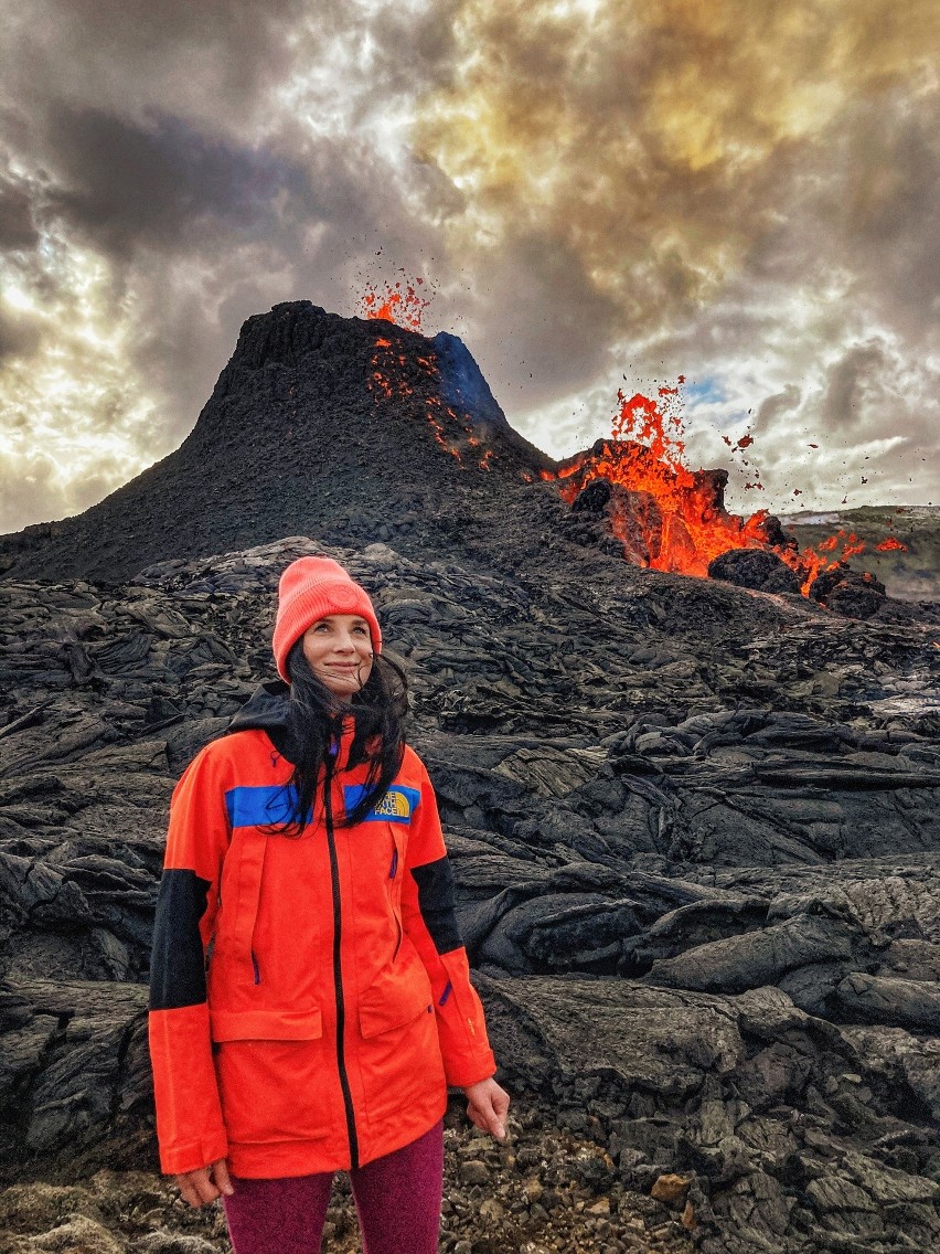 Erupcja wulkanu na Islandii. Ola z Pomorza uchwyciła to niezwykłe zjawisko (ZDJĘCIA I WIDEO)