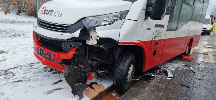 Groźny wypadek na ulicy Drzymały w Białogardzie.