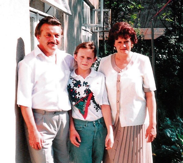 Geodeta z Rabki-Zdroju Edward Wydra na zdjęciu z rodzinnego albumu