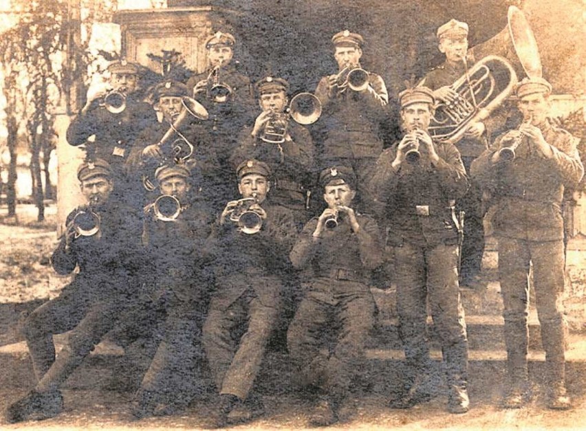 Orkiestra wojskowa, 1914-17. Ofiarodawca fotografii - Wit...