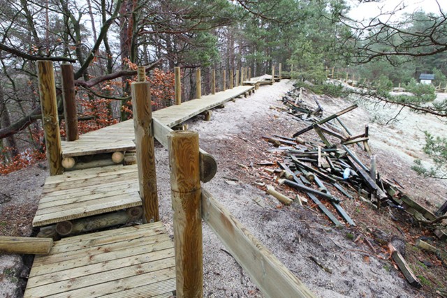 Remont ścieżki przyrodniczej w Orzechowie.