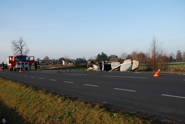 Do wypadku w Obrokach doszło we wtorek rano.