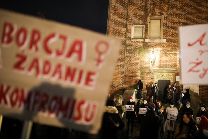 Kraków. Protest przeciwko planom dotyczącym rejestru ciąż [ZDJĘCIA]